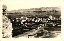 1920'S EKALAKA, MONTANA - REAL PHOTO TOWN OVERVIEW - VINTAGE POSTCARD picture