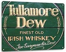 TULLAMORE DEW TIN SIGN 1829 DISTILLERY IRISH WHISKEY IRELAND  PUB BAR BARREL  picture