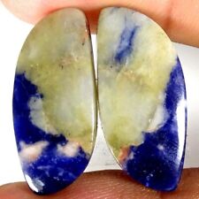 Natural Sodalite Matched Pair Oval Pear Round Fancy Cushion Cab Gemstone PK31 picture