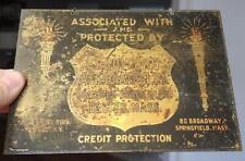 RARE CREDITORS ASSOCIATION BOARD OF TRADE BOSTON MA. CREDIT PROTECTION SIGN picture