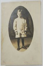 Rppc Young Boy Victorian Outfit Button Up Boots John James Tomlinson Postcard R7 picture