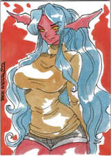 Succubus Sweethearts Sugar Spice 5finity 2023 Sketch Card Roe Mesquita V1 picture