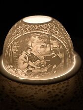 Bernardaud Lithophane Candle Votive Light Holder The Impressionists Book Mint picture