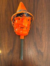 Vintage Bayshore Blow Mold Halloween Witch Head Shaker picture