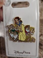 Disney World Snow White Seven Dwarfs Happy Grumpy Pin On Card picture