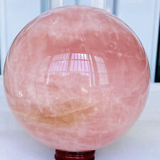 2220g Natural Pink Rose Quartz Sphere Crystal Ball Reiki Healing picture
