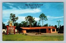 Mobile AL-Alabama, The Ranch Restaurant, Antique, Vintage Souvenir Postcard picture