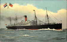 W Fred Mitchell Steamer Ship S.S. Minnewaska c1910 Vintage Postcard picture
