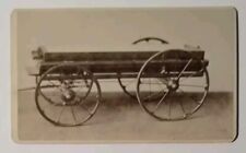 1860s 70s CIVIL WAR ERA HAY FLAT BED WAGON CDV PHOTO W. H. ERNSBERGER AUBURN NY picture