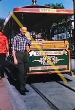 Vintage 1966 35mm Slides Disneyland California Trolley Train Lot of 9 #22473 picture