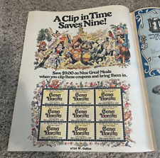 Vintage 1979 Casa Bonita Denver Newspaper Ad Advertising Coupons picture