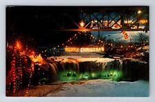 Ludlow Falls OH-Ohio, Annual Christmas Lighting, Antique, Vintage Postcard picture