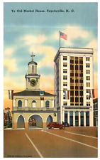 NC North Carolina Fayetteville Old Market House c.1939 Vintage Postcard-Z2-258 picture