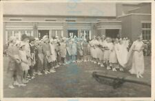 1930s Original press photo May Day May Queen Celebration walking photo 11*7