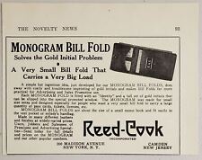 1931 Print Ad Monogram Bill Fold Wallets Reed-Cook Camden,New Jersey & New York picture