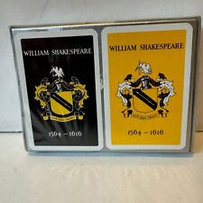 1964 William Shakespeare Crest Waddingtons Playing Cards 2 Decks Set SEALED picture