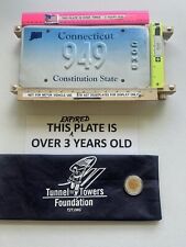 CONNECTICUT UNPAINTED LICENSE PLATE SALE AIDS TUNNELTOTOWERS CHARITY  picture