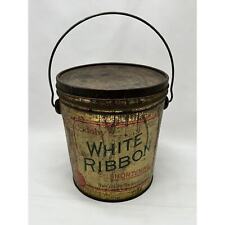 Vintage Cudahy's White Ribbon Shortening Tin CANCO picture