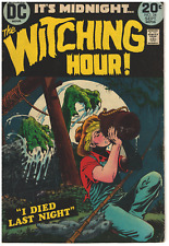 THE WITCHING HOUR #34  1973 I DIED LAST NIGHT BRONZE AGE DC HORROR Mid Grade picture