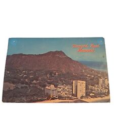 Postcard Diamond Head Hawaii Aerial View Chrome Posted picture