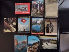 VINTAGE European Postcard Picture Books Souvenir Lot Of 9 Europe-FREE CIGAR BOOK picture