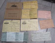 Lot of vintage Czechoslovakia Old Bank Documents 1930's picture