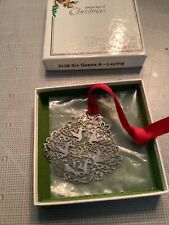 ✨Towle Silversmiths✨12 Twelve Days of Christmas, Tree Ornament # 6 in Series✨ picture