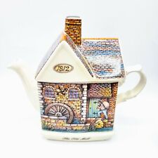 Wellington Teapot The Old Mill 1812 #2026100 Madr In England  picture