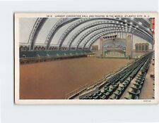 Postcard Largest Convention Hall & Theatre in the World Atlantic City New Jersey picture