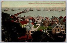 Harbor Town Hill Provincetown Ma Massachusetts Valentines Postcard picture