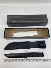 Ka-Bar KaBar Knife Black KA-BAR Serrated Edge 1212 With Sheath. Made In USA picture