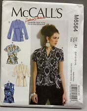 Vintage McCall’s Sewing Pattern #M6564 Misses’ Tops NOS New Old Stock picture
