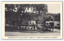 c1930's Greenwich Village Court Manitou Springs Colorado CO Vintage Postcard picture