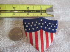 Antique 2 1/2 in. cardboard & silk patriotic 4 th. of July candy container picture