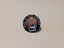 BART Bay Area Rapid Transit Oakland Airport Commuter Line Train Pin Swag picture