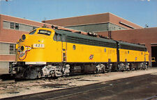 Postcard Chicago & Northernwestern 421 & 419 Locomotives Presidental F7a's 1981 picture