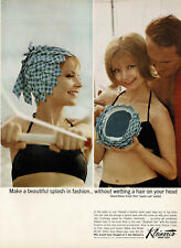 1960s Vintage Kleinert's Swim Caps Womens Bikini Swimwear Fashion Photo Print Ad picture