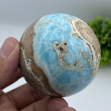 331-grams Best Quality Blue Aragonite Sphere Healing Crystal Natural Stone Ball picture