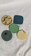 Set of 5 Vintage Tupperware Magnets Lids picture