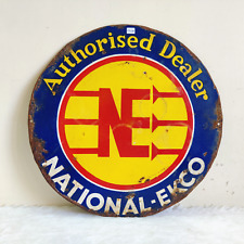 1940s Vintage National EKCO Advertising Enamel Sign Board Collectible Rare EB642 picture