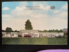 Vintage Postcard 1940's Danny Ross Courts & Restaurant Tifton, Georgia (GA) picture