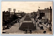 Crowley Louisiana LA Postcard RPPC Photo Parkerson Avenue Cars c1910's Antique picture