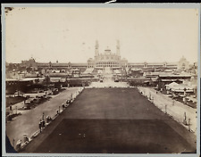 Paris, Universal Exhibition of 1878, Palais du Trocadero vintage albumen print picture