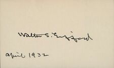 US Ambassador to the United Kingdom Walter S. Gifford Autograph - 1932 picture