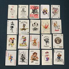 Vintage Single Swap  Jokers Playing Cards Unique Lot of 20 - Set #2 picture