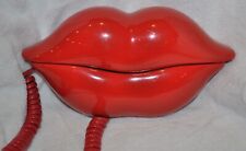 Vintage TELEMANIA LIPS Telephone RED HOT LIPS 1980s Touch Tone NOVELTY Desk picture