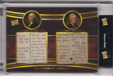 2022 Pieces of the Past #DR-2 George Washington Thomas Jefferson Dual Relic picture