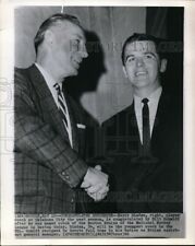 1966 Wirephoto Harry Sinden (r) named coach the Boston Bruins NHL 10.25X8 Photo picture