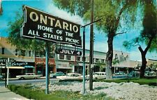 Postcard 1964 California Ontario Euclid Avenue occupational autos CA24-2530 picture
