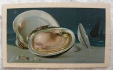 Old 1889 Arbuckle's Ariosa Coffee, No. 38 Clams, Trade Card picture